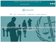 Tablet Screenshot of lakimiesliitto.fi